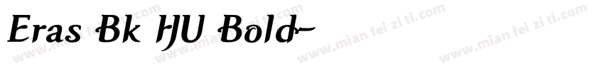 Eras Bk HU Bold字体转换